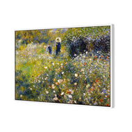 Woman with Parasol in a Garden