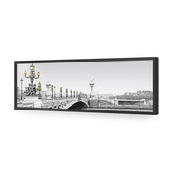 Paris Bridge, B&W with lights