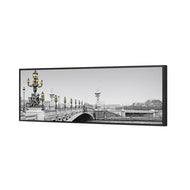 Paris Bridge, B&W with lights