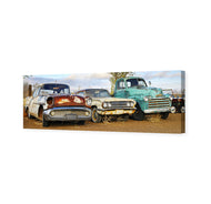 Row of Rusty Cars