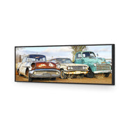 Row of Rusty Cars