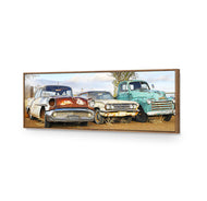 Row of Rusty Cars