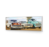 Row of Rusty Cars