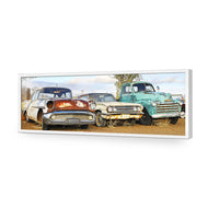 Row of Rusty Cars