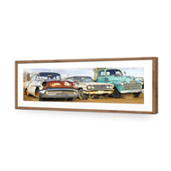 Row of Rusty Cars