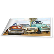 Row of Rusty Cars