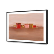 Pink Pastel Abstract Landscape