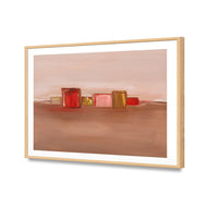 Pink Pastel Abstract Landscape