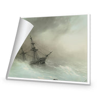 Ivan Aivazovsky - Ship in Stormy Sea