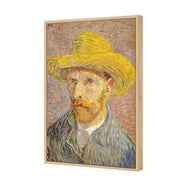 Self-Portrait with a Straw Hat - Van Gogh