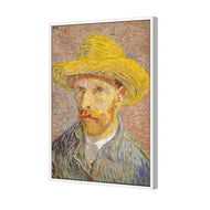 Self-Portrait with a Straw Hat - Van Gogh