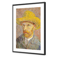 Self-Portrait with a Straw Hat - Van Gogh