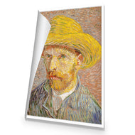 Self-Portrait with a Straw Hat - Van Gogh