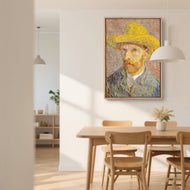 Self-Portrait with a Straw Hat - Van Gogh