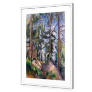 Pines and Rocks By Cezanne