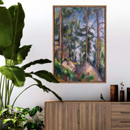 Pines and Rocks By Cezanne