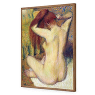 Woman Combing Her Hair By Edgar Degas