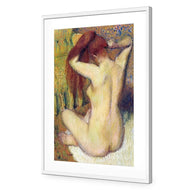 Woman Combing Her Hair By Edgar Degas