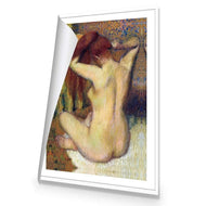 Woman Combing Her Hair By Edgar Degas