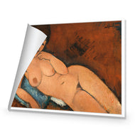Nude on a Blue Cushion - Modigliani