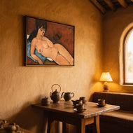 Nude on a Blue Cushion - Modigliani