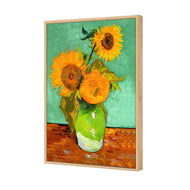 Sunflower On Green