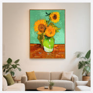 Sunflower On Green