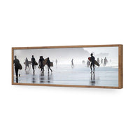 Surfers in the Mist