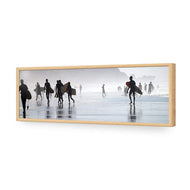Surfers in the Mist