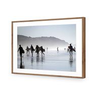 Surfers in the Mist