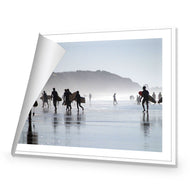 Surfers in the Mist