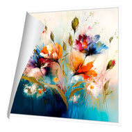 Red and Blue Blooms