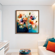 Red and Blue Blooms
