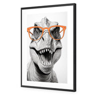 Dino in Orange Glasses