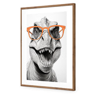 Dino in Orange Glasses