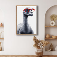 Dino in Red Glasses