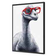 Dino in Red Glasses