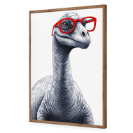 Dino in Red Glasses
