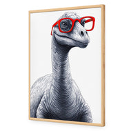 Dino in Red Glasses