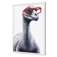 Dino in Red Glasses