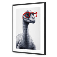 Dino in Red Glasses