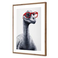 Dino in Red Glasses
