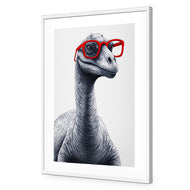 Dino in Red Glasses