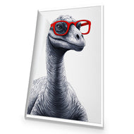 Dino in Red Glasses
