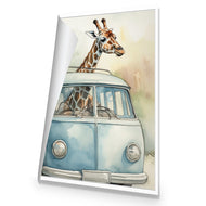 Giraffe in Kombi