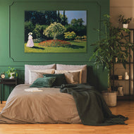 Woman in a Garden By Monet