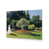 Woman in a Garden By Monet