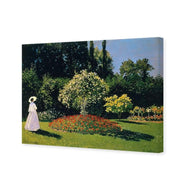 Woman in a Garden By Monet