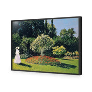 Woman in a Garden By Monet