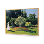 Woman in a Garden By Monet
